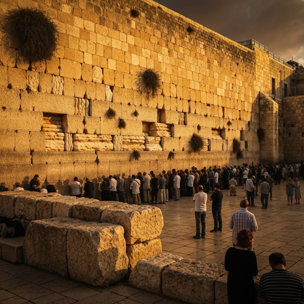The Western Wall in Jerusalem